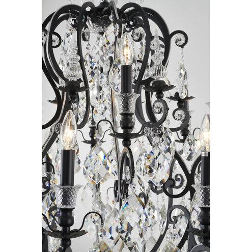Canada LED 43 inch Matte Black Chandelier Ceiling Light